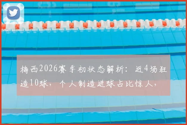 梅西2026赛季初状态解析:近4场狂造10球,个人制造进球占比惊人,他仍是球队绝对核心